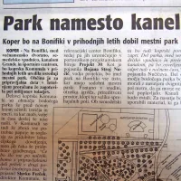 Na koprski Bonifiki so načrtovali urediti mestni park.