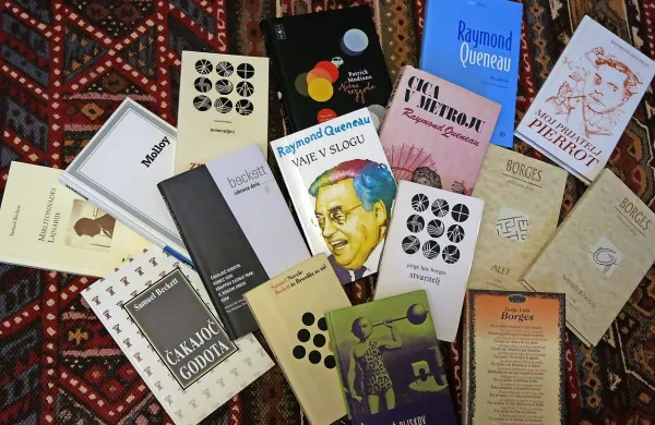 Zgolj nekaj knjig, ki jih je prevedel Aleš Berger: Beckett, Queneau, Borges, Modiano ...   