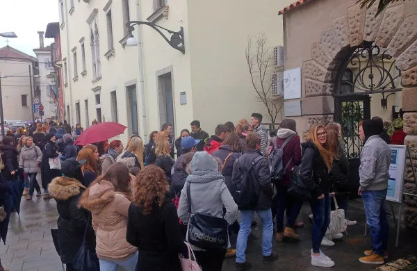 V Kopru je pregovorno največja gneča na informativnem 
dnevu Pedagoške fakultete. 