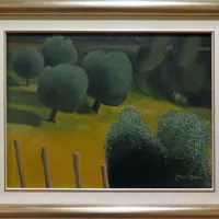 Ljubiteljska slikarka je upodobila tudi oljke. 