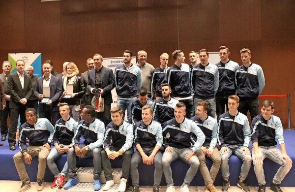 Najboljši športniki Goriške: nogometaši Gorice, Urša Kragelj 
in Dejan Fabčič.