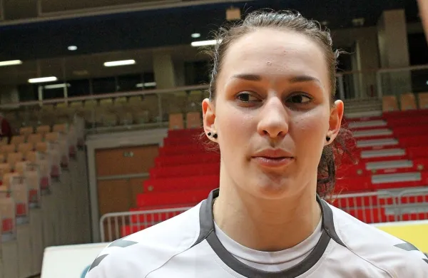 Tina Grudina - najboljša blokerka zaključnega turnirja slovenskega pokala. 