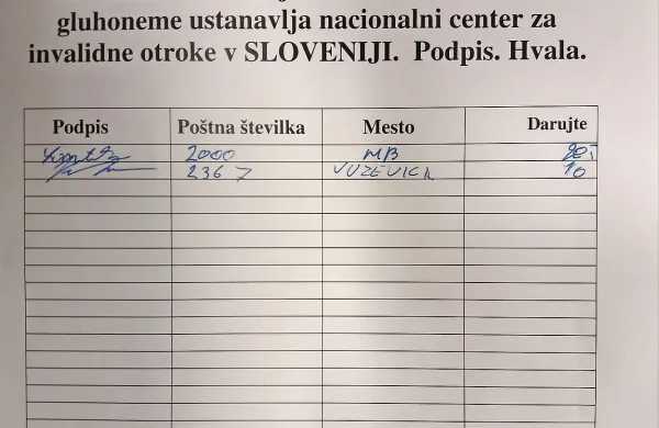 Tujci molijo pod nos občanom takšne sezname in jih prepričujejo, naj darujejo denar.