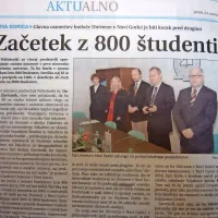V Novi Gorici se je rojevala prva  slovenska nedržavna 
univerza.