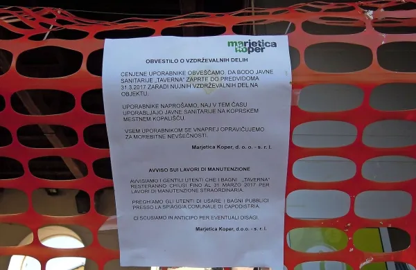 Vzdrževalna dela v Taverni