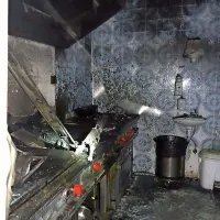 Na Šaredu je ogenj uničil kuhinjo gostilne.