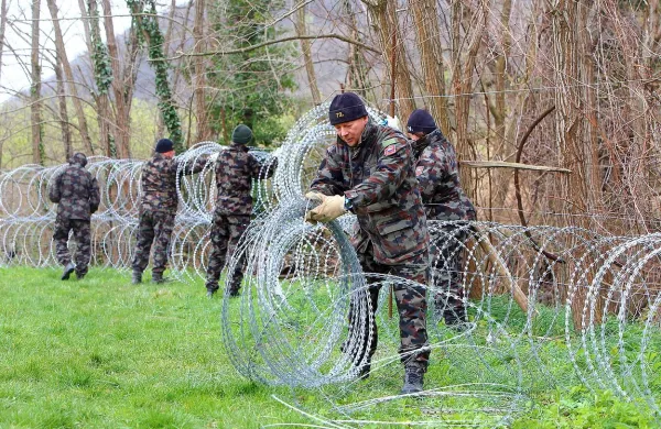 Vojaki so začeli žico na meji s Hrvaško postavljati proti koncu 
leta 2015. Na Primorskem so prve metre položili v začetku 
decembra, najprej v okolici mejnih prehodov Starod in 
Jelšane, nato še na Dragonji.