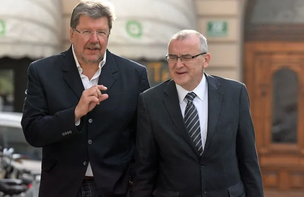 Igor Bavčar s svojim odvetnikom Janezom Koščakom.