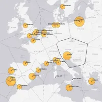 Stopnja rasti pretovora kontejnerjev v največjih Evropskih 
pristaniščih
