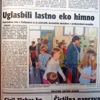 Podružnična šola v Podnanosu se je pridružila slovenskim 
ekošolam v mednarodnem projektu.

