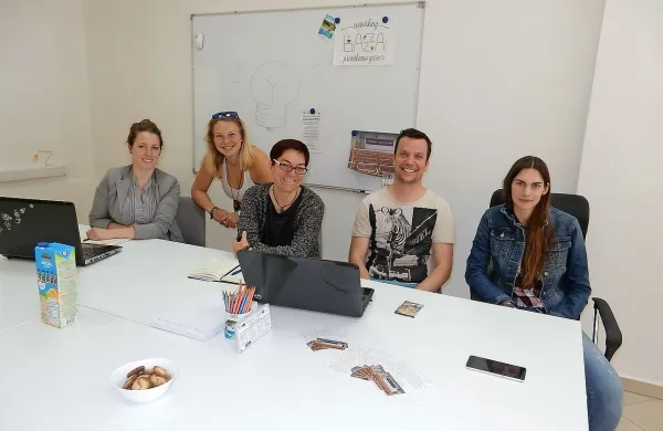 V center že prihajajo prvi uporabniki, med njimi tudi soorganizator Outdoor festivala Peter Dakskobler. 