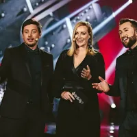 Gostitelji Poprocka: Tin Vodopivec, Anja Križnik Tomažin in 
Perica Jerković (z leve) 