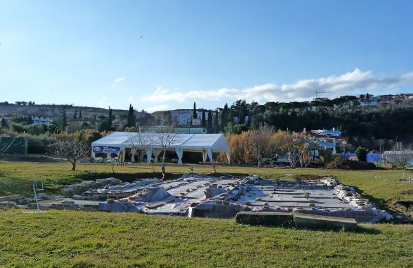 Arheološki park Simonov zaliv med prenovo