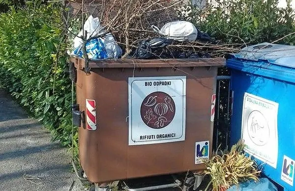  Zabojniki za bio odpadke se z zelenim rezom prehitro 
zapolnijo.  