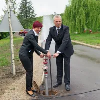 Kljub dežju so se včeraj na Bujah veselili vode.