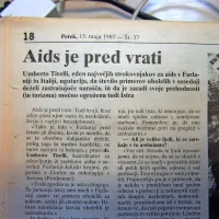 Pred 30 leti je aids trkal tudi na vrata Istre.