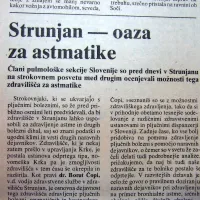 Pred 30 leti so strokovnjaki za pljučne bolezni  razmišljali o tem, da bi 
zdravilišče v Strunjanu usposobili za zdravljenje astme in drugih bolezni dihal.