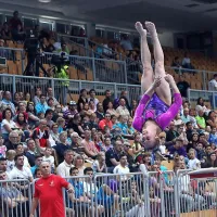 Zlato Bertonclju na konju z ročaji, bron Belakovi v preskoku (foto)