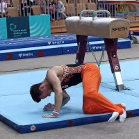 Zlato Bertonclju na konju z ročaji, bron Belakovi v preskoku (foto)