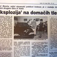 Edini (do tedaj) slovenski poklicni kolesar Valter Bonča se je 
udeležil svojega drugega Gira d' Italia.
