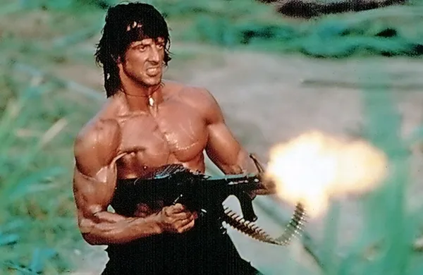 Sylvester Stallone kot Rambo