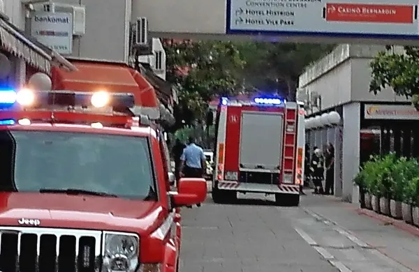 Zjutraj je zagorelo v trgovini Moderato Cantabile na Bernardinu.