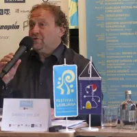 Festival so v kavarni San Marco predstavili (z leve) Oscar Checci, Darko Brlek in Tomo Vran. 