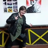 AnaMarija Babič svoj talent  brusi in širi na srednji likovni šoli, 
razstava pa nosi naslov MishMash.