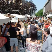 Priljubljena kulinarična tržnica Odprta kuhna v Novi Gorici 
razveseljuje  gurmane z obeh strani meje. 