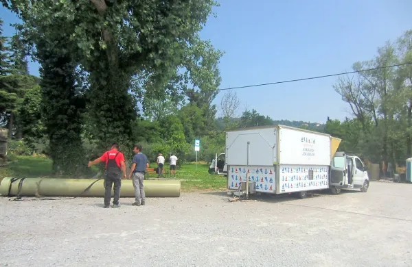 Urejanje novega makadamskega parkirišča na Sv. Katarini 
gre h koncu.