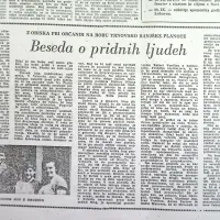 V članku iz leta 1965 Primorske novice pišejo o pridnih ljudeh 
na robu Trnovsko-Banjške planote.