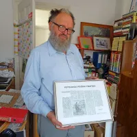 Članek izpred 14 let je Srečko Likar uokviril. Zdaj je ob njem 
obujal spomine.