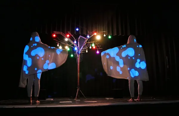 V dvorani Krajevne skupnosti Bertoki bo drevi ob 19. uri premiera performansa oziroma   “igre o barvah” 
#feelcolor. Avtorica Inga Mijatović je vlogi zaupala Mateji Udovč in Niki Korsič. 