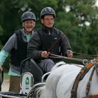  “Pa saj si kakor Ben-Hur!” so vpili igralcu, ki se je najbolj 
zabaval med  dirkanjem z maratonsko vprego. 