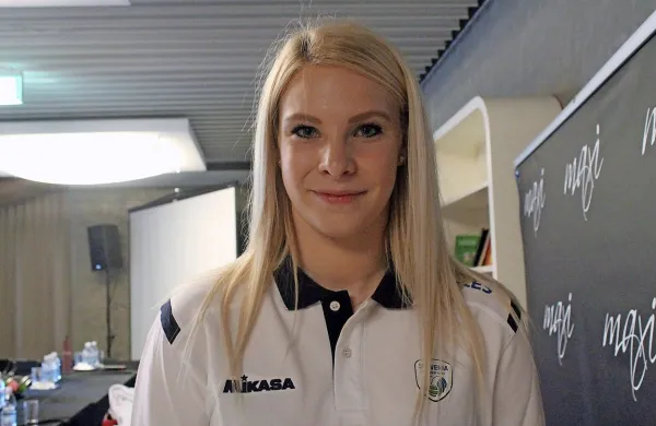 Eva Mori je kapetanka slovenske reprezentance.