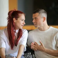 Koreografa Nastja Bremec in Michal Rynia

