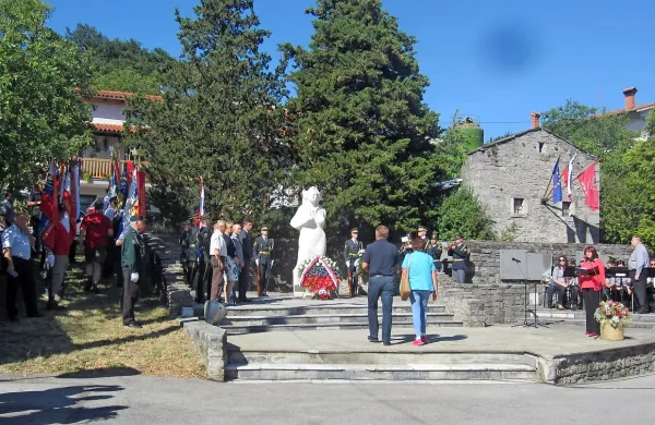 Včerajšnje slovesnosti na Velikem Polju se je udeležil tudi predsednik države Borut Pahor.
