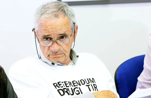 Predsednik gibanja Davkoplačevalci se ne damo Vili Kovačič