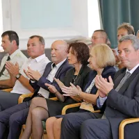 Ob dnevu policije so v Novi Gorici podelili &scaron;tevilna priznanja (foto)