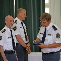 Ob dnevu policije so v Novi Gorici podelili &scaron;tevilna priznanja (foto)
