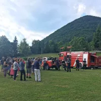 Gasilci iz Čepovana so predstavili svojo opremo in dejavnost.