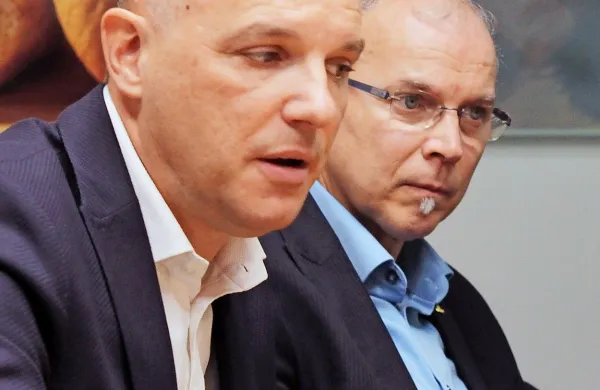 Dosedanji Nabergojev tesni sodelavec in član uprave Mlinotesta Danilo Kobal (levo) prevzema vodenje Mlinotesta.