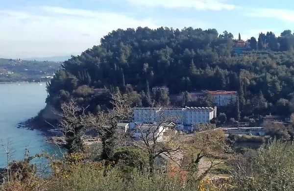 Pred Hotelom Barbara je namesto  čolnov, za katere lastniki 
niso uspeli urediti legalnega statusa, hotelski center vodnih 
športov.   