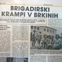 Prebivalci Brkinov so se razveselili mladih brigadirjev.