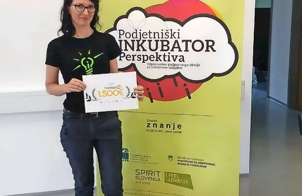 Zmagovalka natečaja Inovativna Postojna Tjaša Fatur