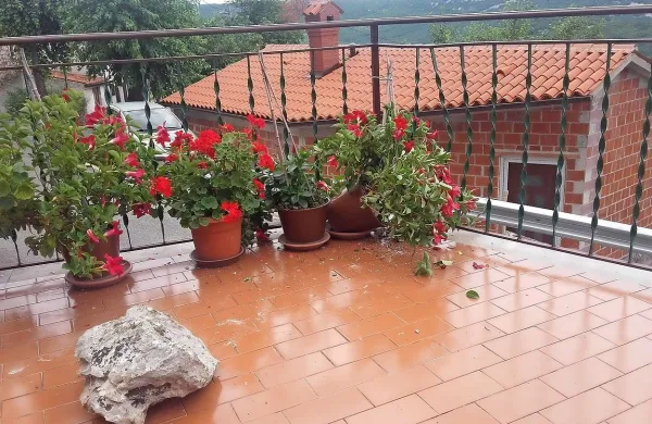 Skala na terasi v Podpeči