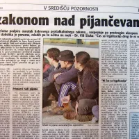 Stroka je načeloma podpirala osnutek Kebrovega 
protialkoholnega zakona, nasprotovala pa je prestrogim 
ukrepom.