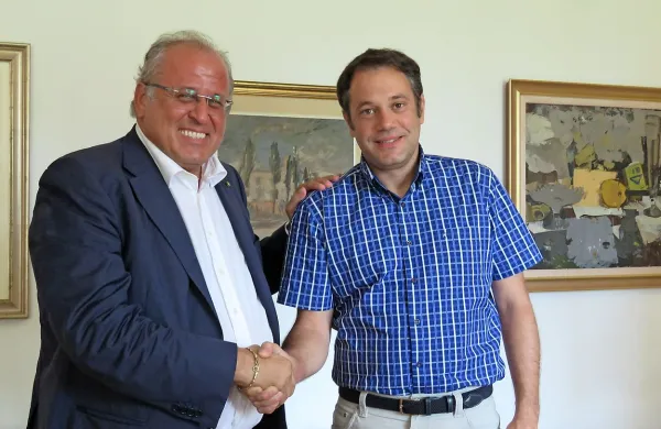 Rodolfo Ziberna in Matej Arčon  sta zastavila sproščeno 
sodelovanje brez teže preteklih sporov in protokolarne togosti. 