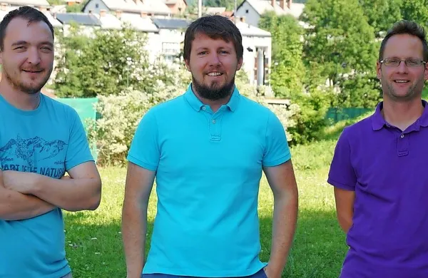 Startup ekipa aplikacije Planinc: Blaž Carli, Tin Skok in 
Primož Makselj.