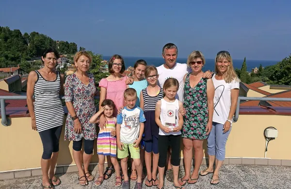 Osemčlanska družina v Piranu
